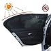 Produktbild Auto Fenster Sonnenschutz, SHABEI Mesh Sonnenblende Autos Sun Shield für Side Rear Windows Seitenscheibe Autosonnenschutz, 2 Pcs, Sperrung Sun Glare für Baby, Kinder, Haustiere – Schwarz