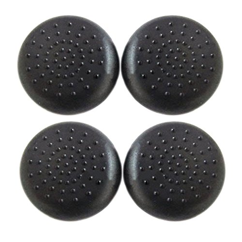 SODIAL (R) New Joystick Thumb-Stick Daumengriff Ersatzkappen Abdeckung F Sony PS4 Controller 2 Paar - Schwarz