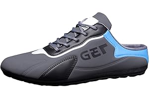 VBEDKDEB Chaussures de sport pour homme - Chaussures de trekking Lazy Man Half Slipperboard - Chaussures blanches pour homme