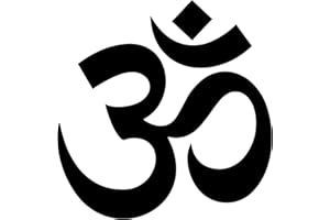 CUSTOM VINYL Pegatina OM SYMBOL Black Decal Truck Bumper Window Vinyl Sticker (Blanco)