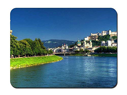 Preisvergleich Produktbild Whecom Durable Gaming Mauspad - Salzburg Austria Salzach River - Customized Rectangle Non-Slip Rubber Mousepad Gaming Gaming Mauspad 9.8 X 11.8 Inch