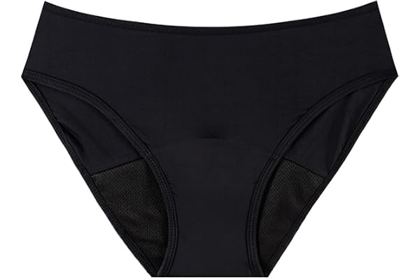 Aiseyi perioder badmode för simning kvinnor perioder baddräkt 4 lager läckagesäker menstrobyxor periodisk bikiniunderdel svart menstruation badtrosa ljusflöde för flickor