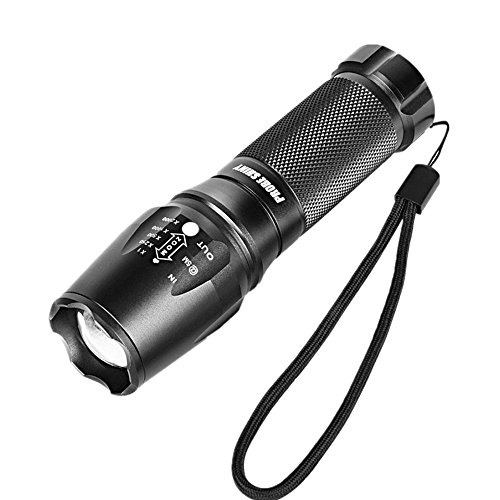 Xjp Zoomable LED Flashligh Adjustable Focus Tactical Flashlight Torches