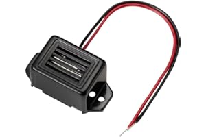 TRU COMPONENTS Sviluppo del rumore in miniatura: 75 dB, tensione: 1,5 V, suono continuo, nero, plastica, perno in miniatura, bullone