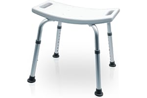 Mobility Plus - Duschhocker für Senioren - höhenverstellbar - Duschsitz für Badezimmer - Duschhilfe rutschfest & stabil bis 136 kg - Hocker für Dusche