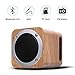 Produktbild TKSTAR Holz Drahtloser Bluetooth Lautsprecher, Hölzerner Kasten Lautsprecher, Telefon Bluetooth Lautsprecher, Computerlautsprecher FM Radio Beweglicher Bluetooth 4.0 Lautsprecher Geschenkkarte Beweglicher Audio IXB06 (Weißer Ahorn)