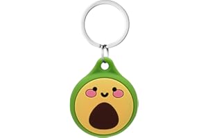 AXFEE Airtags in Silicone Lavabile, Porta Air Tag per GSP Apple, Airtag Cover per Chiavi Zaini e Animale, Portatile, Anti-graffio, Mantiene un Segnale Forte-Avocado