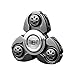 Produktbild eLeben Fidget Spinner metall Hand Spinner,Fidget Spielzeug mit Zinklegierung Fokus-Spielzeug für Kinder Spielzeug Geschenke (Schwarz)