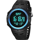 bozlun Herren LED Digital Schrittzähler Wasserdicht Military Sports Armbanduhr Stoppuhr Kalorien Alarm …