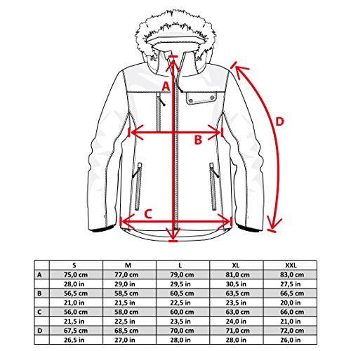 Ultrasport Damen Skijacke Snowflake in Rot o. Schwarz - Alpin Softshelljacke winddicht, wasserdicht & atmungsaktiv - Funktions Outdoorjacke mit Ultraflow 8.000 – Bild 7