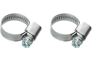 Cornat slangklämma – Ø 10 – 16 mm spännvidd – 9 mm bandbredd – 2 stycken i en uppsättning – tillverkade av rostfritt stål/sla