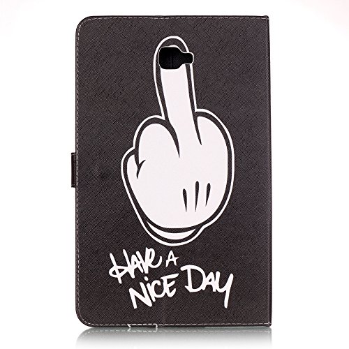 Romtronic Cute Colorful Flip Tasche PU Leder Abdeckung Stand Schutzhülle für Samsung Galaxy Tab A6 10.1 Pouces SM-T580 / SM-T585 + 1 x Schwarz Stylus (Design 13) - 3