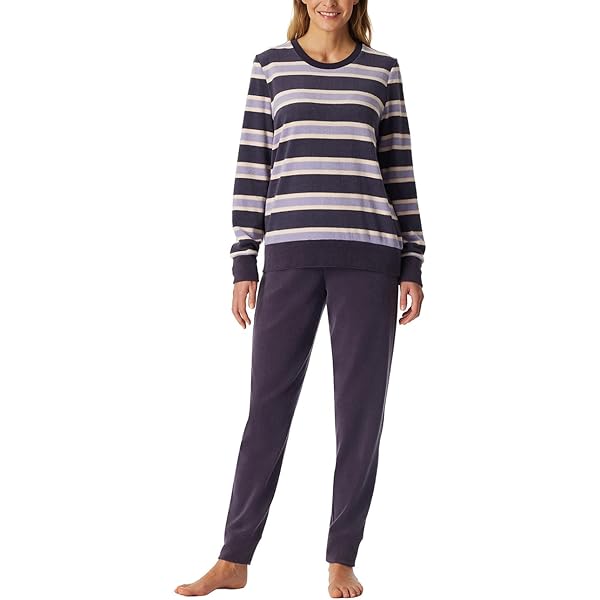 Pyjama long flanelle beige à carreaux - Selected Premium Warming