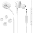 GLITZY GIZMOS Genuine Original White In Ear Headphones/Stereo Headset/Handsfree Kit/Hybrid Headphones 3.5mm Including Mic For ALL Devices