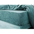 Bluemoon Bedding Teddy Fleece Fitted Bed Sheet Plain Thermal Warm Soft Luxury Bedding,Teddy Fleece Extra Deep Fitted Sheet Cosy Warm Fluffy Fitted Bed Sheets (Teal, Double)