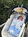 The Gorgeous 1 Baby swaddle blanket 0-4 months (Elephant, Blue)