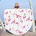 Produktbild Runde Strandtuch - Flamingo dick und weich Hippie Picknick Decke Badetuch Yoga Mat