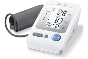 Sanitas SBM 21 Tensiomètre à bras, mesure entièrement automatique de la tension artérielle et du pouls au bras avec détection de l'arythmie