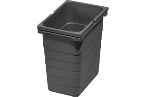 Ninka Avfallsbehållare 8 liter med järnhandtag, sopbehållare för avfallsuppsamlare, plast