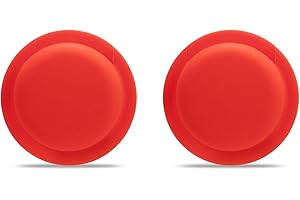 Ztowoto Funda de Silicona Compatible con AirTag, Funda Protectora de Silicona AirTag con Pegamento Que no Deja Marcas, 2 Unidades (2-Rojo)
