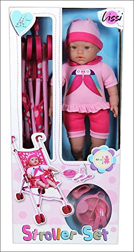 Preisvergleich Produktbild Lissi 6 Piece Stroller Set with Soft Baby Doll