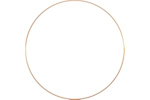 Vaessen Creative Metal Ring, Gold, Clamping Ring Diameter 60 cm, Made of 3 mm Metal Wire for Dream Catcher Crafts, Macrame Knots, Mandala Crochet as well as Designing Other Wall Decoration and Window