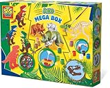 Cuentas para planchar sin PVC SES Creative - Megacaja de Dinosaurios, (14587)