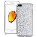 Produktbild SMART LEGEND iPhone 7 Plus Weiche Silikon Hülle TPU Bumper Handyhülle Silber Muster Schutzhülle Backcover Crystal Kirstall Clear Etui Ultra Slim Design Glatt Weich Handytasche Soft Case Silicon Protective Cover Flexible Dünne zurück Schale
