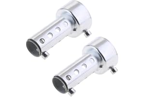 MERIGLARE Homyl 2 Pcs Moto Échappement Peut Tueur Silencieux Muffler Incliné Baffle - 42mm