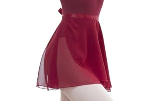 YILANG Gonna Avvolgente in Chiffon da Donna Danza Gonna in Vita Cravatta più Sottile, applicabile alla Formazione di Danza Femminile…