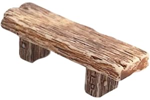Utsökta prydnader 3 st retro bänkar miniatyr älva trädgård bonsai ornament dockhus dekoration