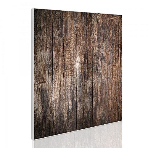 banjado - Design Magnetwand quadratisch Memoboard 50x50cm Pinnwand magnetisch mit Motiv Altes Holz