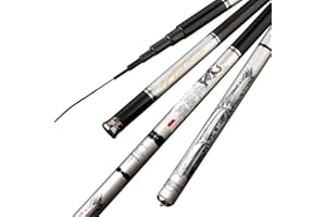 LUOSHUAI Cannes à PêChe à Main Pôle de la Main de la Main de pêche télescopique de Fibre télescopique de Fibre télescopique de Fibre de Carbone Super léger 3.6/4.5/5.4/6,3/7,2 m Canne A Peche Au Coup