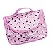 Imported Pink Zipper Cosmetic Bag Toiletry Bag Make-up Bag Hand Case Bag with Hearts Patterns RS.435.00