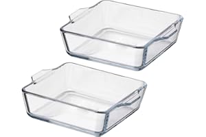 EMILJA Mini Auflaufform 15cm x 13cm - 2er Set - Portionsschalen zum Servieren - Auflaufschale - auch für den Airfryer geeignet