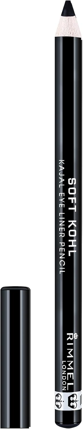 Rimmel Soft Kohl Kajal Professional Eyeliner Pencil, Jet Black