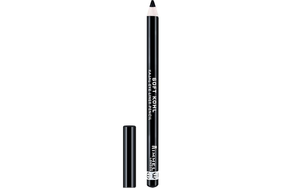 Rimmel Soft Kohl Kajal Professional Eyeliner Pencil, Jet Black
