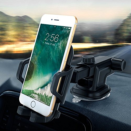 Supporto Auto Smartphone, FayTun Supporto da Auto Universale per Smartphone - Supporto Auto Porta Telefono a Morsa Con Applicazione a Bocchette d'Aria per iPhone, Samsung, LG, Nexus, HTC, Motorola, Sony, Nokia e tanti altri