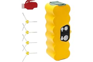 GGiking 5000mAh NI-MH Ersatzakku Akku für iRobot Roomba 500 600 700 800 Serie 510 520 530 540 550 570 580 610 620 630 650 660 760 770 780 870 790 880, Upgrade14.4V Akku