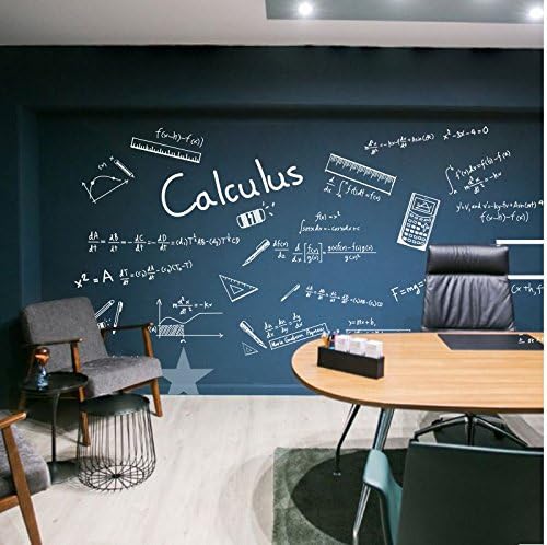 HCCY High school classroom mathematics calculus formula wall stickers office education institutions wall decoration creative teaching stickers personalized bedroom kitchen children's room stickers, white, medium