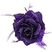 Price comparison product image Purple Rose Hair Clip Fascinator