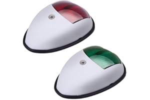 panthem Boat Navigation Light, 12V LED Sailing Signal Lamp Red and Green Marine Light for Boat Yacht Skeeter