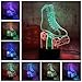 Produktbild Fujunping Rollschuhe 7 Mixed Dual Color Cartoon 3D Led Nacht Lihgt Fernbedienung Kind Geschenk Für Wohnkultur Lustre Schreibtischlampe,Fernbedienung eine 7 Farbe