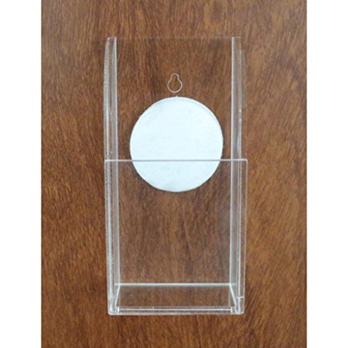 Oriskey Klar Acryl Fernbedienungshalter Fernbedienung Wandhalterung Halter Kasten Behälter Aufbewahrungs Box für TV Klimaanlage Fernbedienungen, 1 Fächer - 4