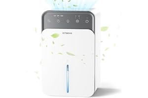 KITMOUS Deumidificatore Casa Portatile Muffa,1500ML Deumidificatore Portatile, Sbrinamento Automatico,7 colori deumidificazione silenziosa,Spegnimento Automatico