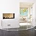 BabyDan XXL Flex Hearth Gate White