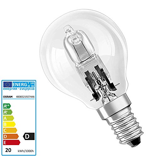 Preisvergleich Produktbild 10x Halogen-Tropfenlampe 64541P 18 Watt E14 klar - Osram