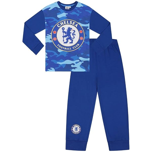 Pyjama Manchester City Camouflage Garçon - Haut Manches Longues Et Pantalon