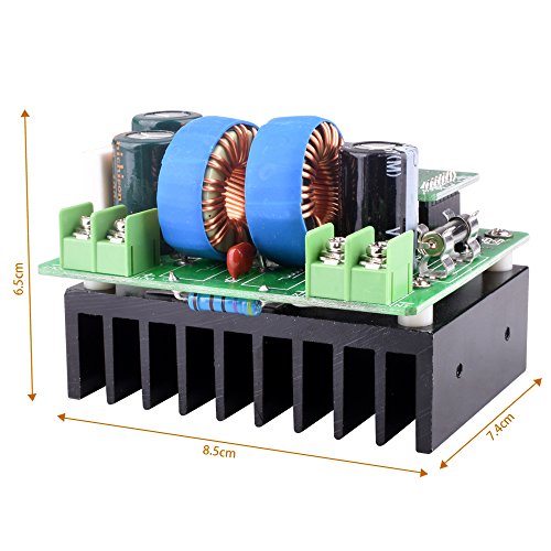 DC Boost Converter, Quimat Digital Control DC 400W 6-40V bis 8-80V Set Spannungsregler mit LED Display Netzteil - 4