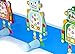 Children's Blue Robot Themed Coat Hooks Wall Hooks for Boys Nursery or Bedroom